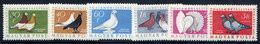HUNGARY 1957 Pigeons Set LHM / *.  Michel 1505-10 - Unused Stamps