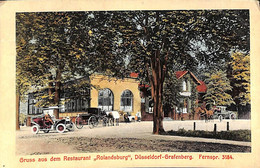 Gruss Aus Dem Restaurant Rolandsburg, Düsseldorf-Fragenberg (animation Colors Oldtimer 1911) - Duesseldorf