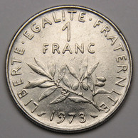 1 Franc Semeuse 1973, Nickel - V° République - 1 Franc