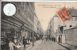 29 - Très Belle Carte Postale Ancienne De BREST   La Rue De Siam Et La Préfecture - Brest