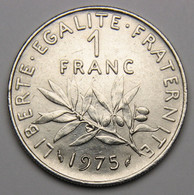 1 Franc Semeuse 1975, Nickel - V° République - 1 Franc