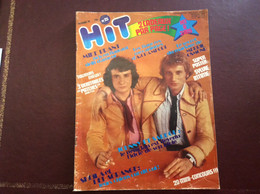 HIT Magazine N°25 1974 Johnny Halliday Michel Sardou  Claude François . Super Poster Oscars D’or 1974 - Muziek