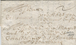 BELGIQUE - DE NAMUR MANUSCRIT SUR LETTRE AVEC CORRESPONDANCE, 1691 - 1621-1713 (Spanische Niederlande)