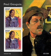Burundi 2022, Art, Gauguin, BF - Unused Stamps
