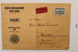 1920's Winkel Eilzustellung Exprès Essen Nassau Deutsche Reich Allemagne Cover Timbre Seul Mi 365 - Brieven En Documenten