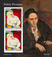 Burundi 2022, Art, Picasso III, BF - Unused Stamps