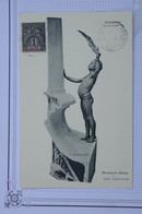 T11 GUINEE FRANC. CARTE 1904 PETIT BUREAU FARANAH  ++MONUMENT BALLAY ++   AFFRANCH. PLAISANT - Cartas & Documentos