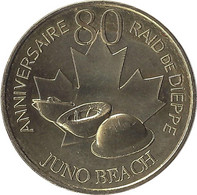 2022 MDP196 - COURSEULLES-SUR-MER - Centre Juno Beach 8 (80° Anniversaire Raid De Dieppe) / MONNAIE DE PARIS - 2022