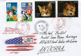 Spaying & Neutering / Spay/Neuter Your Pet, Letter Waterloo (USA)  To Andorra , W/ Local Postmark - Brieven En Documenten