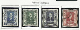 ISLANDE 1950 N° 239 à 242 - Otros & Sin Clasificación