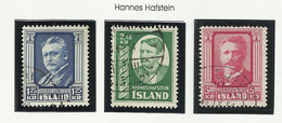 ISLANDE 1954 N° 251 à 253 - Autres & Non Classés