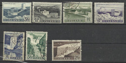 ISLANDE 1956 N° 261 à 268 Oblitérés (manque 263) Electricité - Autres & Non Classés