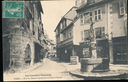 19 -- Ussel --  Rue Du Quatre - Septembre Et Place D'Armes - Ussel