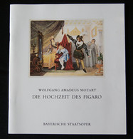 Livret Le Mariage De Figaro (Mozart) Opéra De Bavière 1978 - Objets Dérivés