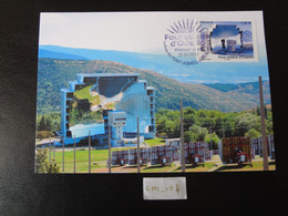 FRANCE 2022 1,16 EURO FOUR SOLAIRE D'ODEILLO PYRÉNÉES ORIENTALES OBLITÉRATION PREMIER JOUR 25 03 2022 CARTE POSTALE FDC - 2020-…