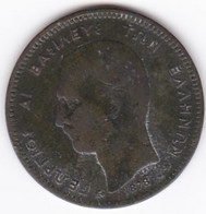 Grèce 5 Lepta 1878 K Bordeaux, George I, En Cuivre, KM# 54 - Greece