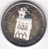 2 Euro 2013 Couleur Holographique Le Siège Du Gouvernement Palazzo Pubblico - San Marino