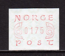 NORWAY - 1980 Frama Value As Shown Never Hinged Mint - Machine Labels [ATM]