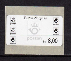 NORWAY - 1999 Machine Label Value As Shown Never Hinged Mint - Machine Labels [ATM]