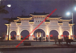 Night Scene Of Ta Chung Chih Cheng Gate Of The Ciang Kai-Shek Memorial Hall - Taiwan - Taiwan