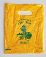 Olympic Games Sarajevo 1984 Mascote Vucko Wolf On Souvenir Bag - Habillement, Souvenirs & Autres