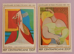CENTRAFRIQUE YT PA 246/247 NEUFS**MNH "TABLEAUX DE PICASSO" ANNÉE 1981 - Central African Republic