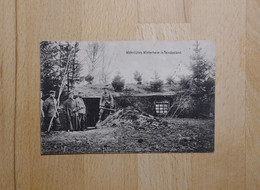 Soldaten Beim Stellungsbau Wohnliches Winterheim Im Feindesland Feldpost 1915 - Guerre 1914-18