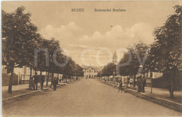 Romania - Buzau - Bulevardul Bratianu - Feldpost, Wk1 - Rumänien