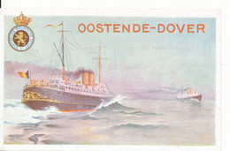 Carte 19b - Paquebots Ostende Dover - Cartoline Piroscafi