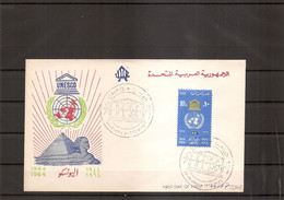 Egypte -UNESCO ( FDC De 1964 à Voir) - Cartas