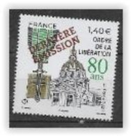 France 2020 N° 5458 Neuf Ordre De La Libération Surchargé "dernière émission" à La Faciale +10% - Unused Stamps