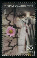 Türkiye 2008 Mi 3682 Global Warming, Terrified Woman, Flower In Drought Area - Used Stamps