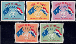 1960 Paraguay 864-868 5th Anniversary Of The UN - Paraguay