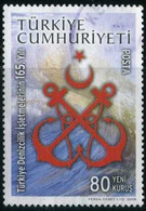 Türkiye 2008 Mi 3718 Emblem Of The Turkish Maritime Companies | 165. Anniv. Of Turkish Maritime Organization - Used Stamps