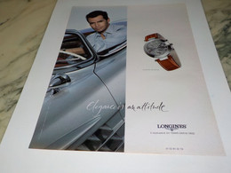 ANCIENNE PUBLICITE ELEGANCE IS AN ATTITUDE MONTRE LONGINES  2003 - Autres & Non Classés