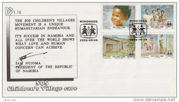 Namibia 1993 SOS Children's Village Care  First Day Cover - Namibie (1990- ...)