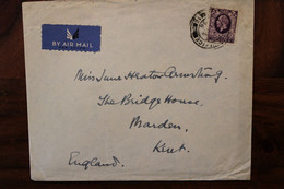 1936 LEVANT Marden UK GB Cover Palestine Palästina Israel FPO 16 Fieldpost Air Mail FDP Feldpost - Poststempel