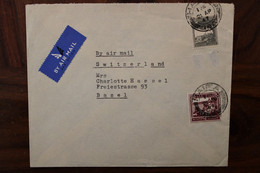 1947 LEVANT Haifa UK GB Empire Switzerland Suisse Schweiz Cover Palestine Palästina Israel  Air Mail Par Avion - Palestine