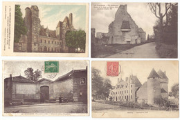 Lot 16 Cpa Chateau Chateaux Montigny Gannelon Chinon Villeneuve Le Roi Scoury Biron Ecouen Sainte Gelais   ... - 5 - 99 Cartes