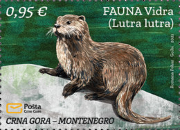 2021 “Fauna, Otter (Lutra Lutra)”, Montenegro, MNH - Montenegro