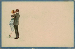 BOMPARD SIGNED 1920s POSTCARD - COUPLE - N.534/4 (2845) - Bompard, S.