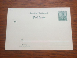 K29 Deutsches Reich Ganzsache Stationery Entier Postal P 50II WZ 0E - Stamped Stationery