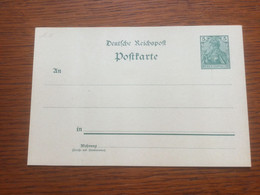 K29 Deutsches Reich Ganzsache Stationery Entier Postal P 50II WZ 0M - Stamped Stationery