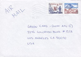 Sweden Air Mail ÖREBRO 1993? Cover Brief LOS ANGELES United States Pair Of Mi. 1797-98 Hydrographische Vermessung Set !! - Cartas & Documentos