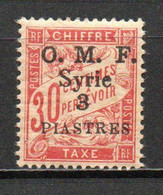 Col24 Colonies Syrie Taxe  N° 7 Neuf X MH Cote 6,00€ - Postage Due