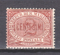 San Marino 1894 Mi 26 MH - Unused Stamps