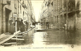 75 PARIS VENISE INONDATIONS 1910 RUE SAINT LOUIS EN L ISLE APPARTEMENTS A LOUER - Inondations De 1910
