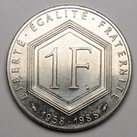 1 Franc De Gaulle, 1988, Nickel - V° République - 1 Franc