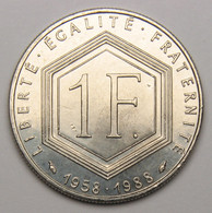 1 Franc De Gaulle, 1988, Nickel - V° République - 1 Franc