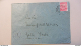 OPD: Fern-Brief Mit 12 Pf Wappen Provinz Sachsen, Geschn.. EF Aus Magdeburg Vom 15.12.45 Nach Halle Knr: 71 - Cartas & Documentos